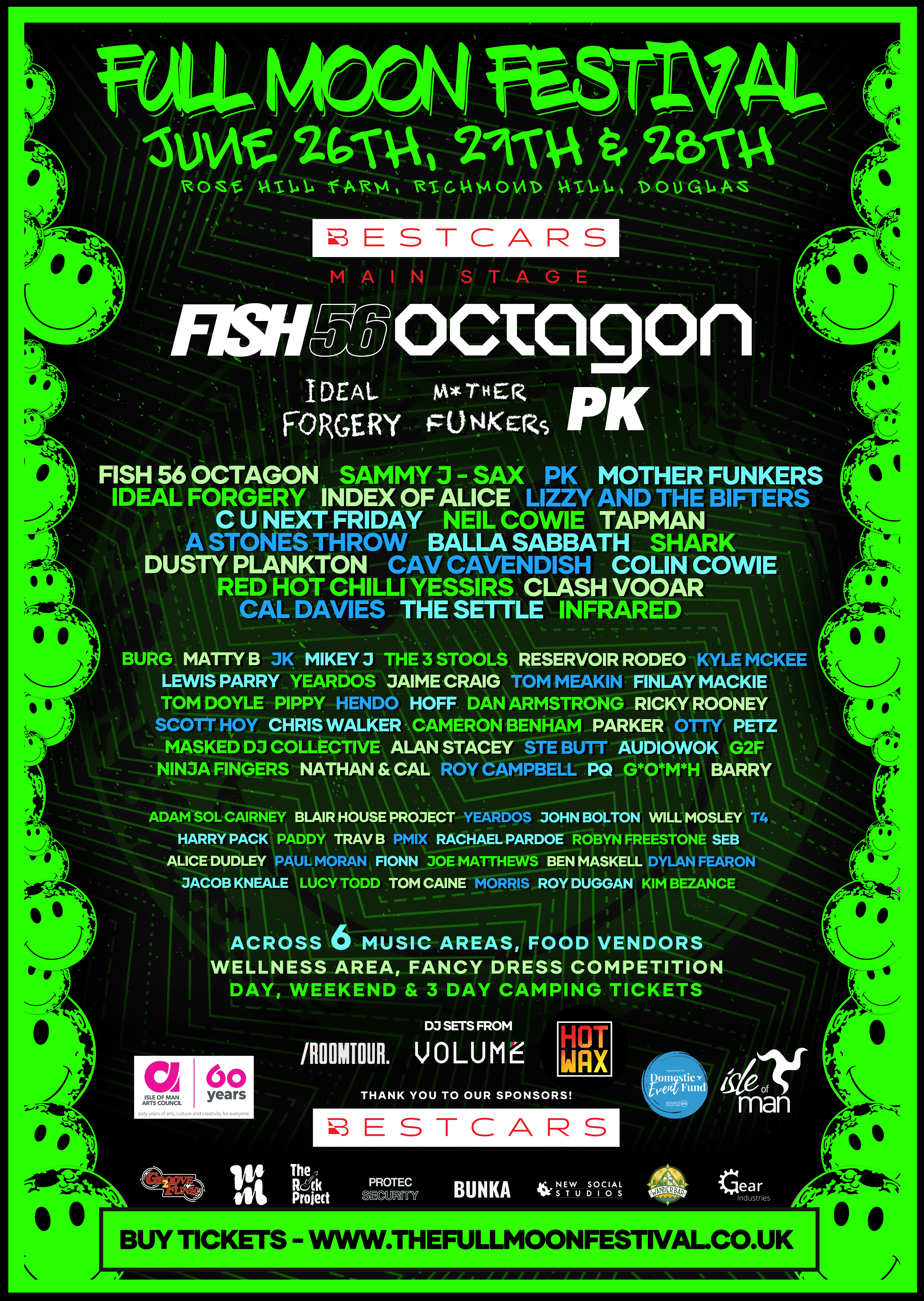 Full Moon Festival 2026 — Official Lineup Poster